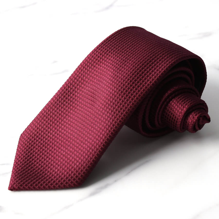 シルク　赤　レッド　ネクタイ