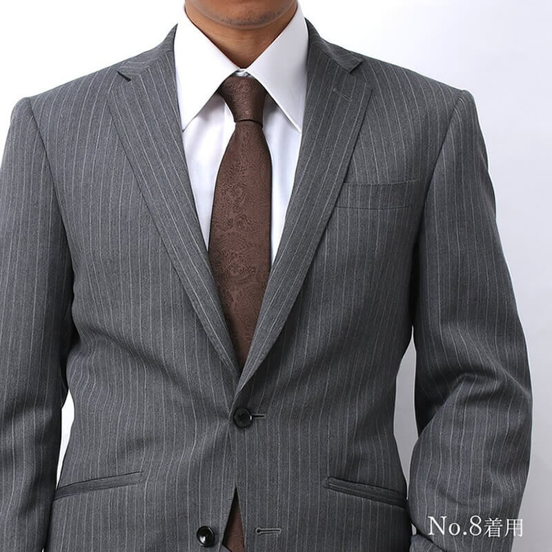 茶 ブラウン ネクタイ シルク ウォームビズ