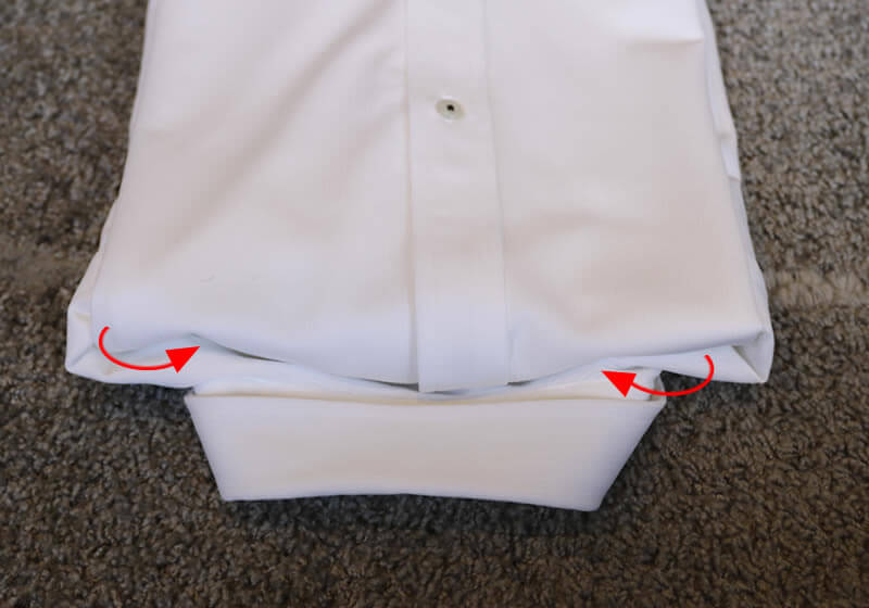 ワイシャツ　たたみ方