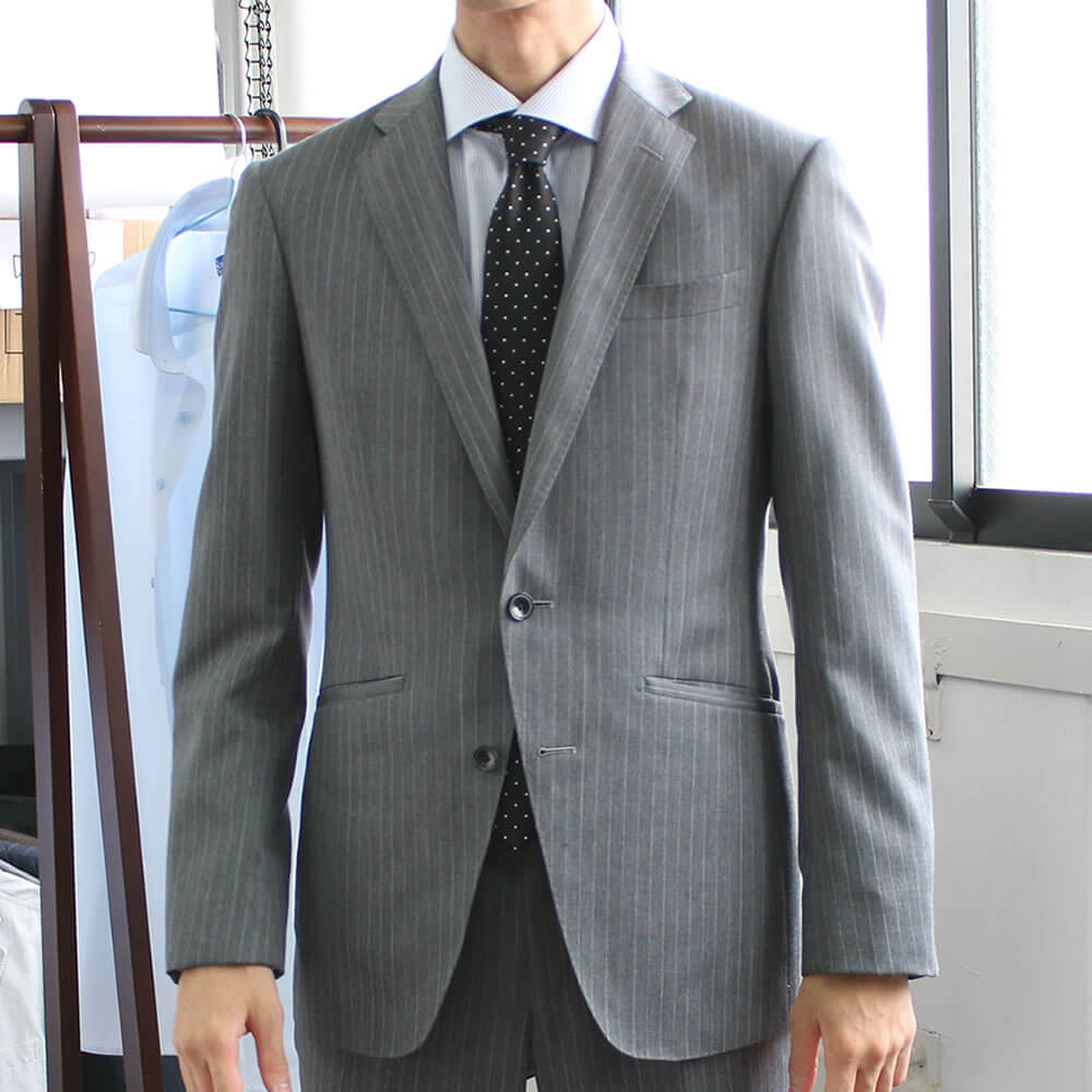 細身体型の方の着こなし