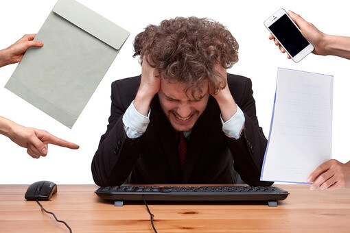 仕事や職場や会社でのストレス