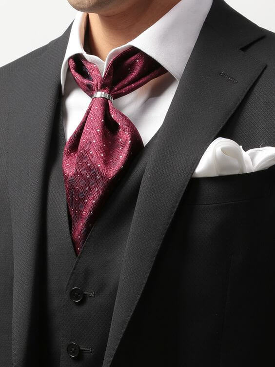 アスコットタイ プレーンノット