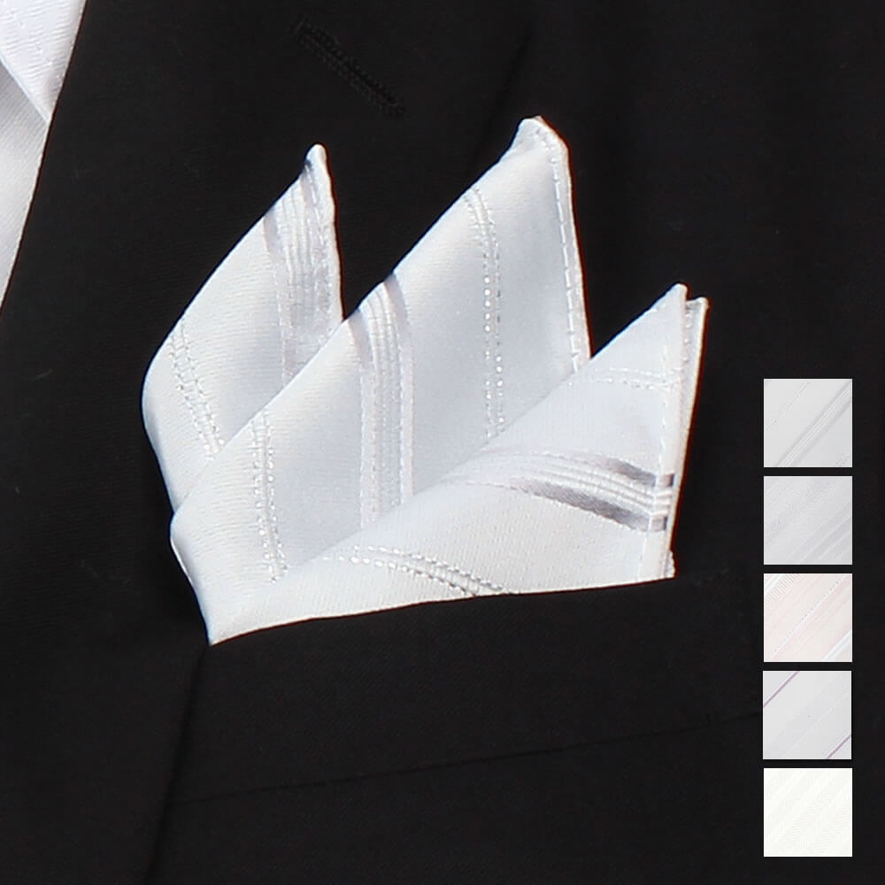 チーフ　ネクタイ　白　結婚式　披露宴