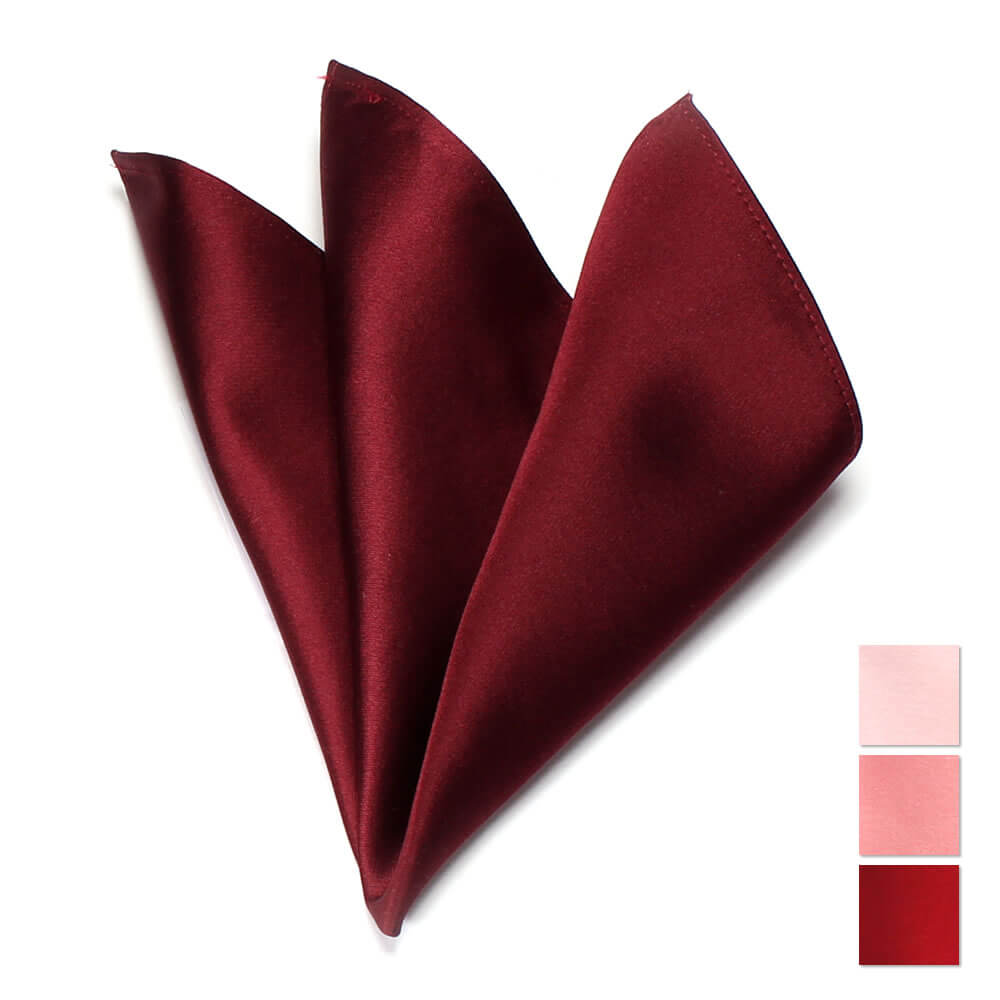 チーフ　赤　ふじやまシルク